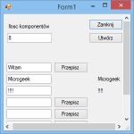 Wygląd działającego programu