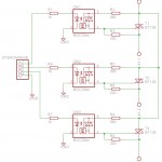 Schemat modułu 230V AC 3 kanałowego